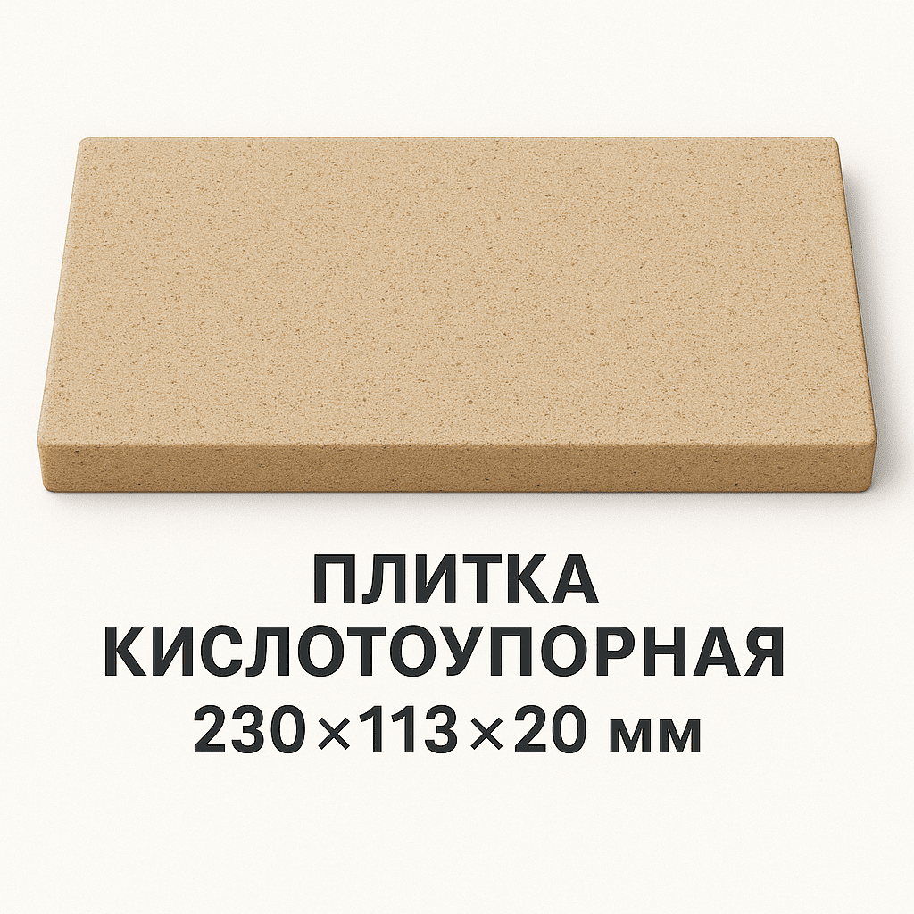 Плитка кислотоупорная 230×113×20 мм Плитка кислотоупорная 230×113×20 мм